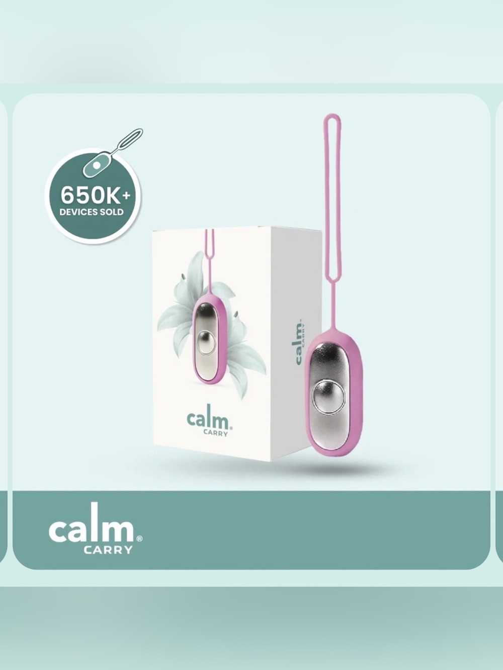 CalmCarry Pink Microcurrent Device